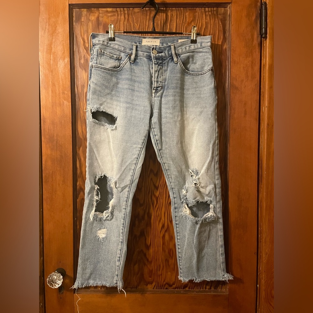 PacSun Distressed Girlfriend Jeans